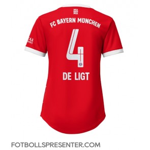 Bayern Munich Matthijs de Ligt #4 Hemma Matchtröja Dam 2022-23 Kortärmad
